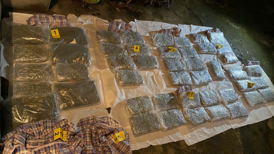 U Nišu zaplenjeno 80 kilograma marihuane, policija uhapsila osam osoba