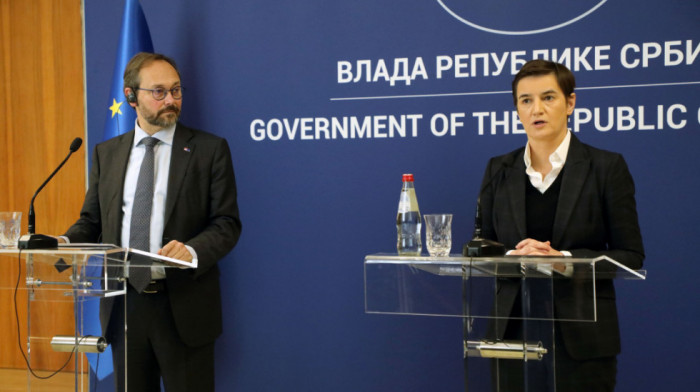 Brnabić: Preporuke EP vrednosno kontradiktorne, Žiofre: Rezolucija EP važna, ali pregovore vodi Evropska komisija