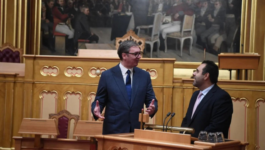 Vučić se sastao sa premijerom Norveške