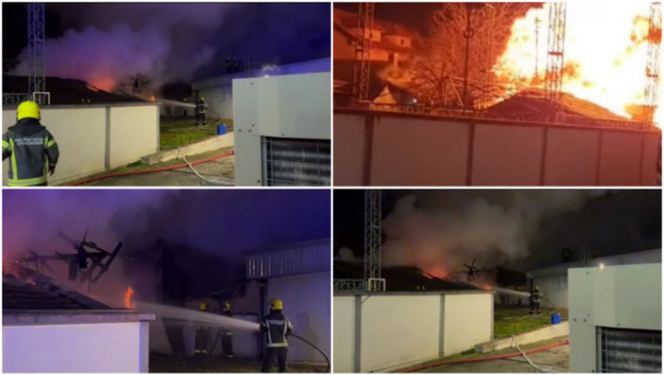 Ugašen požar u Temerinu, nema povređenih - gorela radionica za građevinske mašine