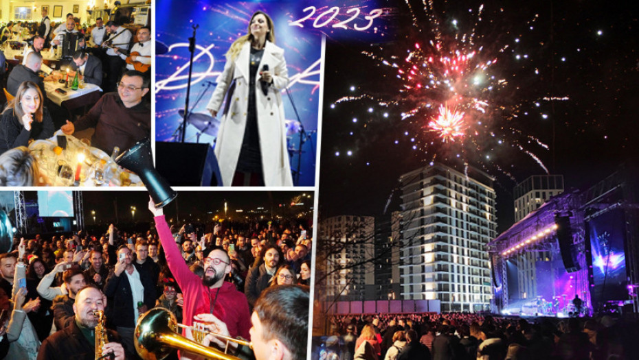 SREĆNA NOVA GODINA! Građani Srbije ušli u 2023. uz vatromet, koncerte na trgovima i veselja u lokalima