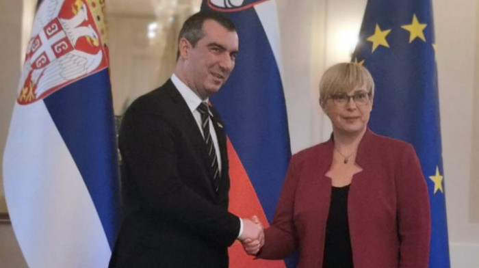 Orlić sa predsednicom Slovenije: Srbija ostaje posvećena očuvanju mira i stabilnosti i jačanju saradnje