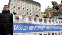 Protest Ruskog demokratskog društva u Beogradu: “Moja Rusija je u zatvoru - sloboda svim političkim zatvorenicima”