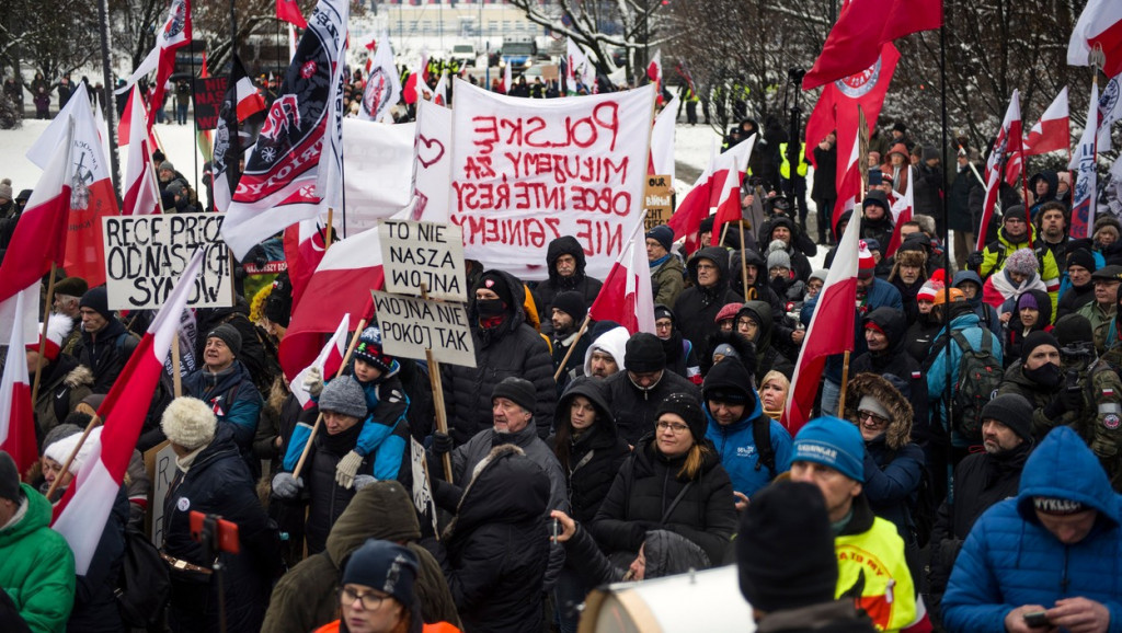 Protest u Varšavi pod motom ''Ovo nije naš rat''