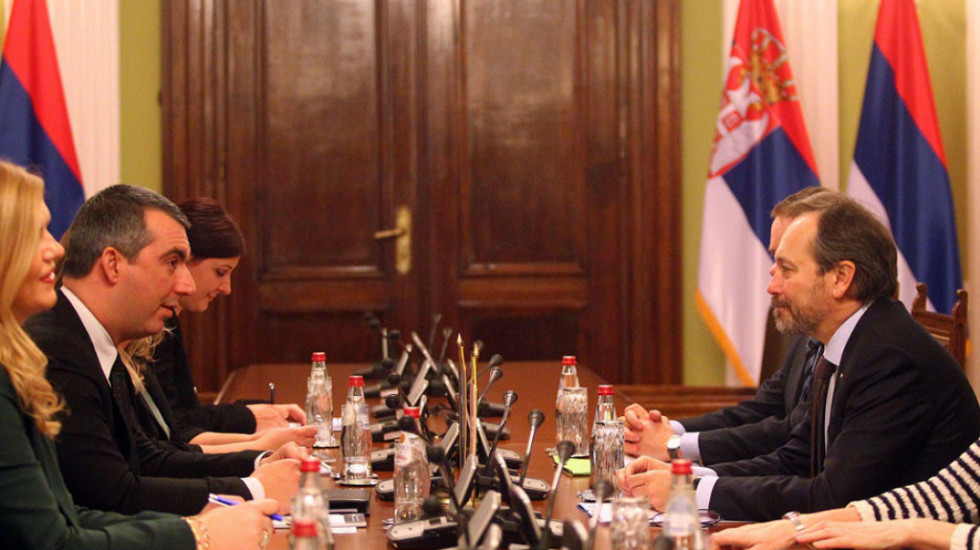 Orlić sa Žiofreom o procesu evropskih integracija Srbije