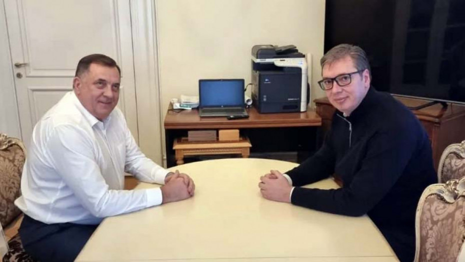 Vučić upoznao Dodika sa zapadnim incijativama za Kosovo, najavio posetu Republici Srpskoj