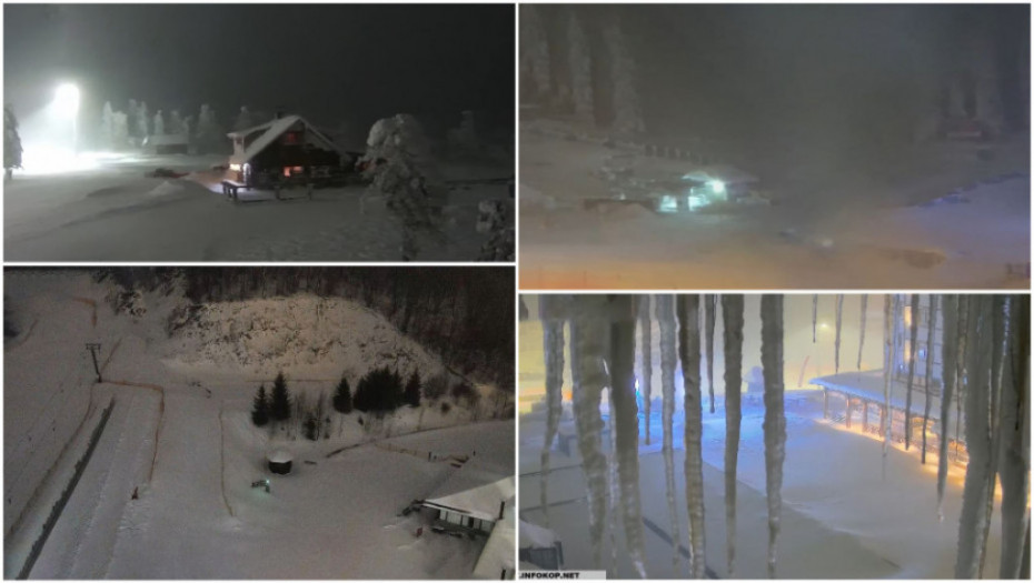 Snežna mećava na Kopaoniku, vremenske nepogode prave probleme širom Srbije