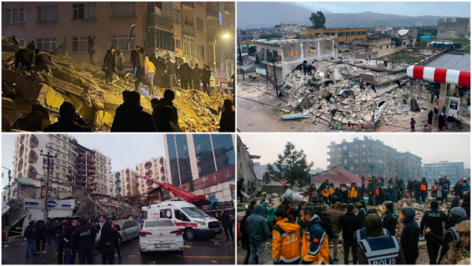 Gradovi sravnjeni sa zemljom, sve više žrtava: Fotografije iz Turske i Sirije nakon potresa jačine 7,8 po Rihteru (FOTO)