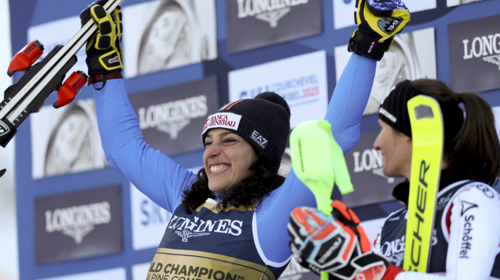 Skijašica Federika Brinjone osvojila zlato u kombinaciji na SP u Meribelu
