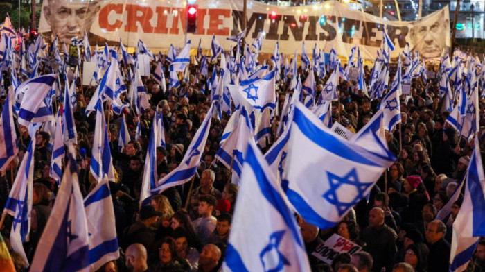 Desetine hiljada ljudi ponovo na ulicama Tel Aviva zbog reforme pravosuđa