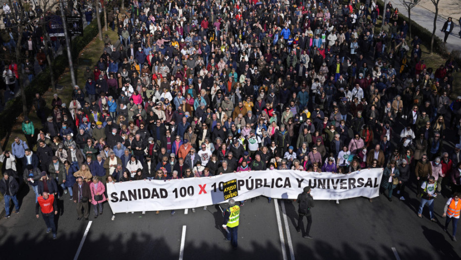 Hiljade ljudi na ulicama Madrida zbog reforme primarne zdravstvene zaštite