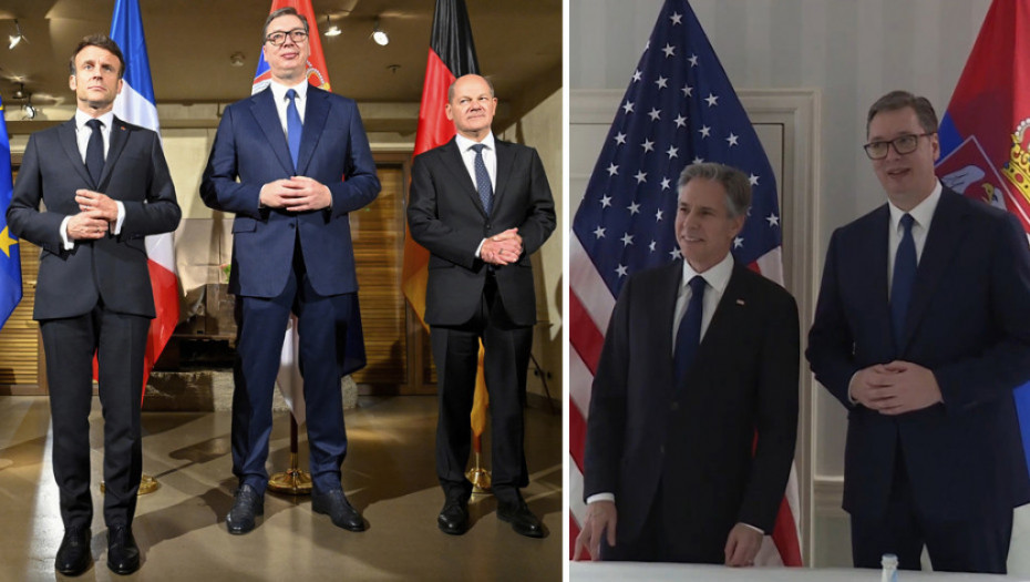 Niz bilateralnih susreta predsednika u Minhenu: Razgovori sa Šolcom i Makronom i sastanak s Blinkenom