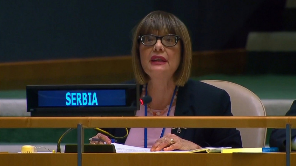 Gojković u UN o rodnoj ravnopravnosti: Srbija sada ima Vladu u kojoj trećinu ministara čine žene