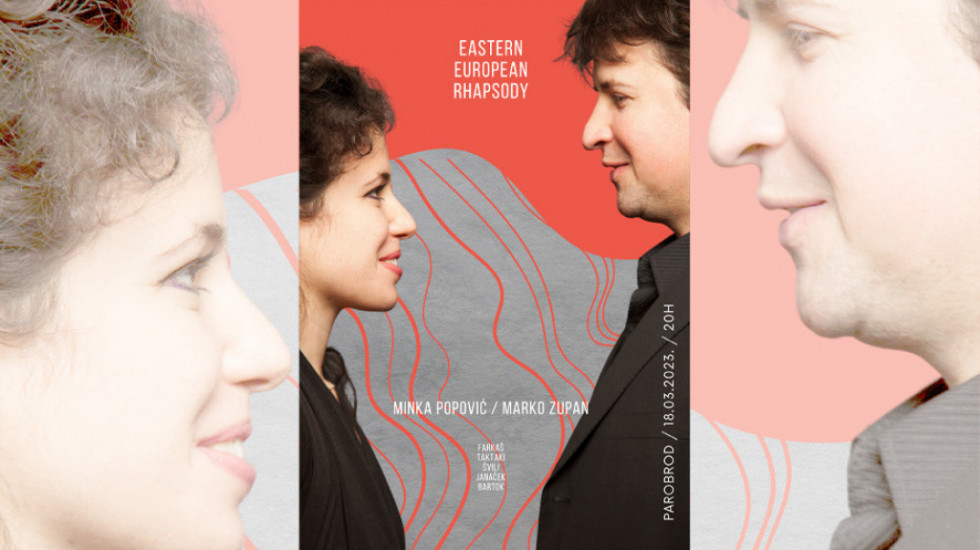 "Eastern European Rhapsody": Koncert pijanistkinje iz Salcburga Minke Popović i slovenačkog flautiste Marka Zupana