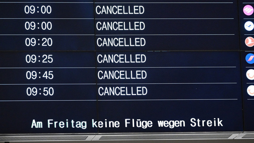 Zaposleni na aerodromima u Severnoj Rajni-Vestfaliji najavili štrajk u ponedeljak