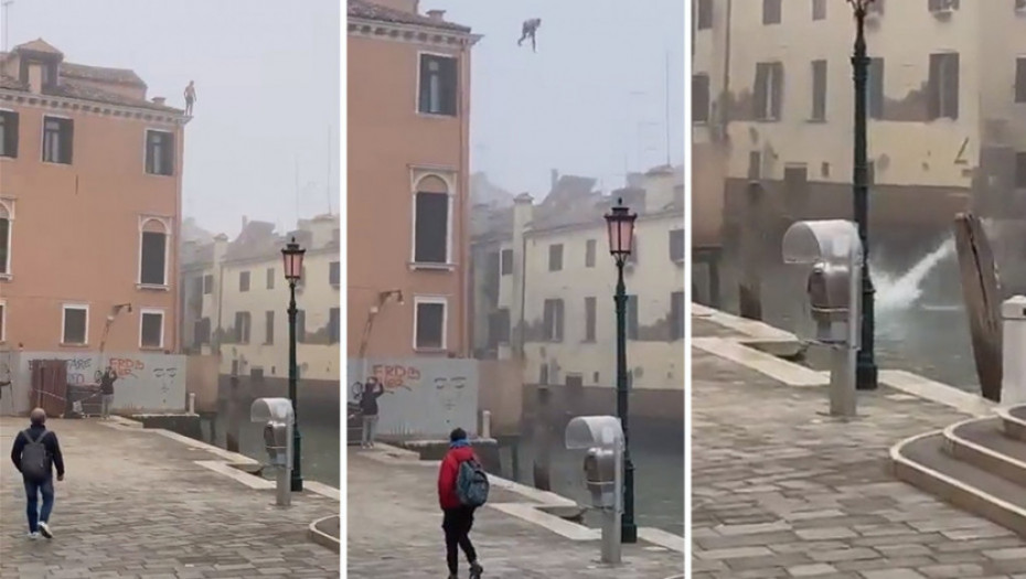 Gradonačelnik Venecije traži novog "idiota" - ovaj je skočio s trospratnice u kanal