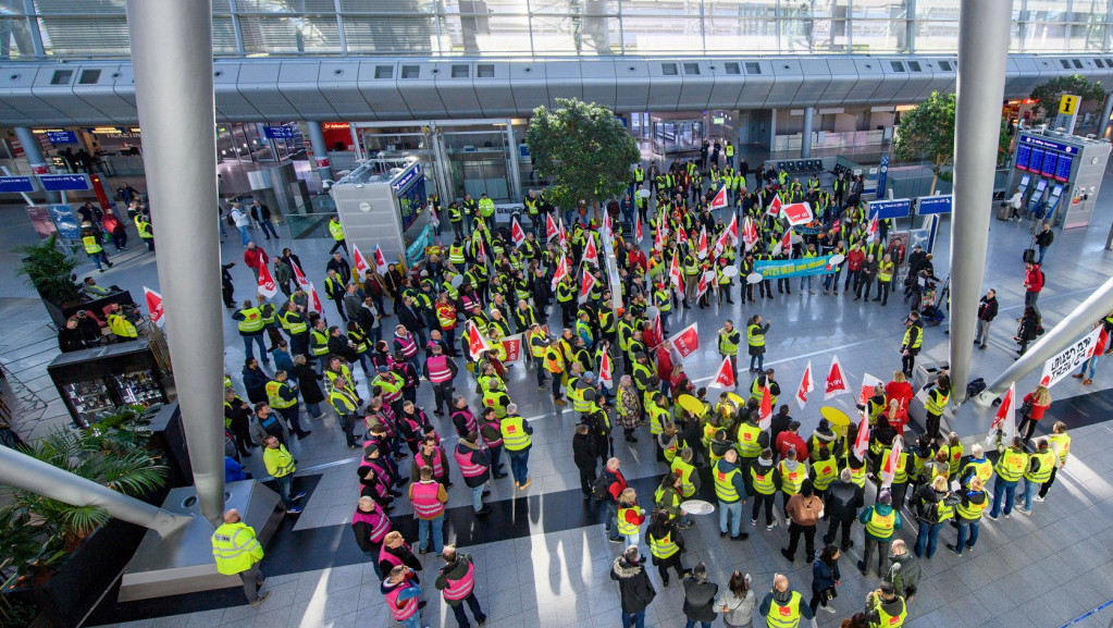 Štrajkovi na aerodromima u Dizeldorfu i Kelnu, otkazano 106 od 168 planiranih letova
