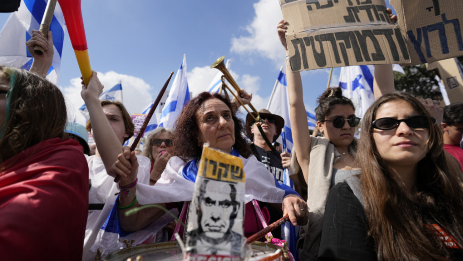 Izrael: Desetine hiljada građana na protestima protiv reforme sudstva