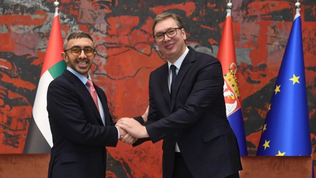 Vučić sa ministrom spoljnih poslova UAE: Ukazao sam šta Beograd može da prihvati u dijalogu s Prištinom