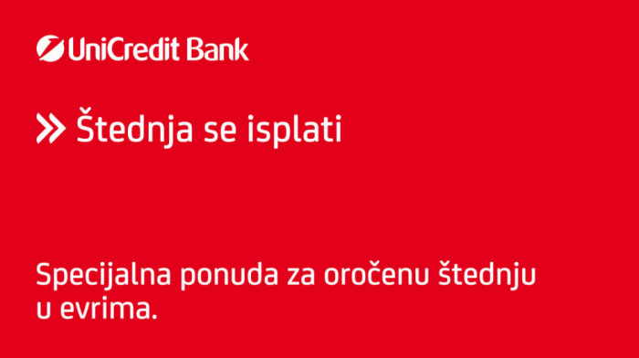 Štednja se isplati u UniCredit Bank: Investirajte svoju štednju u evrima po odličnoj kamatnoj stopi