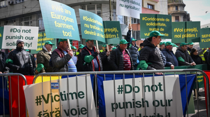 Protesti poljoprivrednika u Bugarskoj i Rumuniji zbog ukrajinskih žitarica: ''Ne kažnjavajte našu solidarnost''
