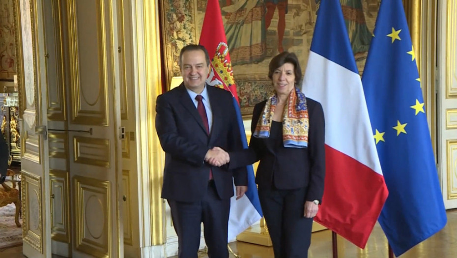 Dačić s francuskom ministarkom: Pritisak međunarodne zajednice od ključnog značaja za formiranje ZSO