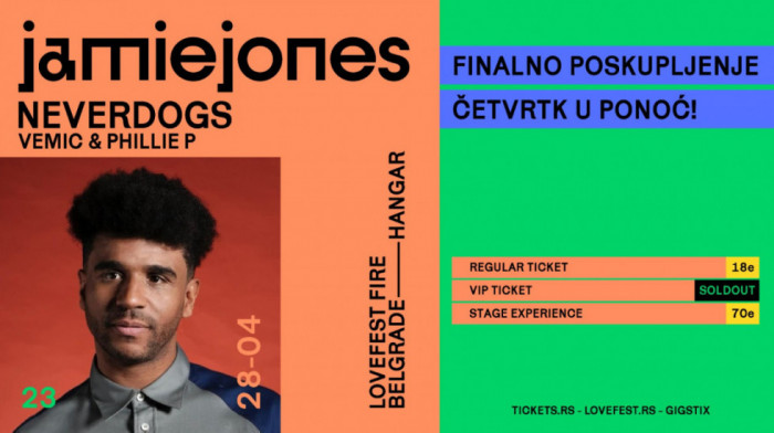 Sve je spremno za Lovefest Fire: Miljenik klabing scene Jamie Jones prvi put u Beogradu