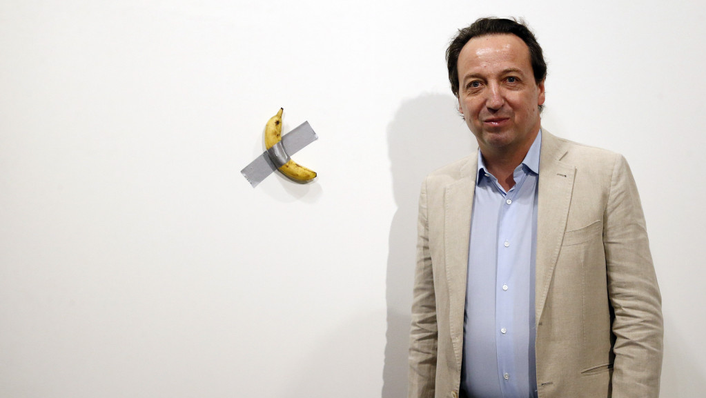Najskuplja voćka u istoriji: Kontroverzna instalacija sa bananom zalepljenom za zid prodata za preko šest miliona dolara
