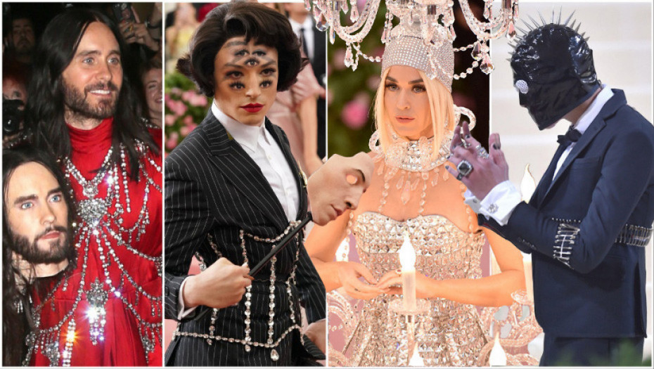 Dvostruke maske i haljine-lusteri: Deset najbizarnijih modnih kombinacija u istoriji Met Gala zabava