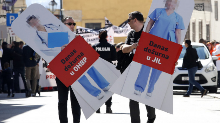 Protest medicinskih sestara i nemedicinskog osoblja u Zagrebu, zahtevaju povećanje zarada