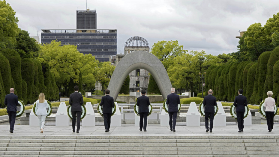 Lideri G7 položili vence u Hirošimi pred početak samita