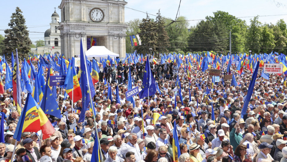 Desetine hiljada ljudi na skupu podrške evropskom putu vlade u Moldaviji