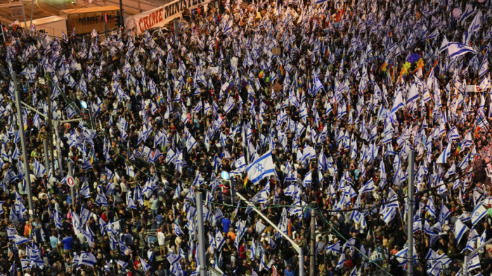 Ne prestaju protesti u Izraelu: Na hiljade ljudi u Tel Avivu protivi se vladinoj nameri da reformiše pravosuđe