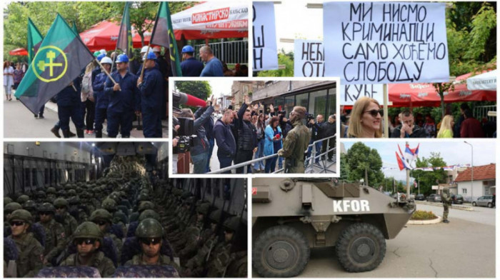 KRIZA NA KOSOVU Srbi protestuju osmi dan, Lajčak i Eskobar večeras sa Kurtijem