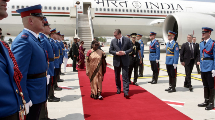 Predsednica Indije sletela u Beograd, Srbija druga zemlja koju posećuje od stupanja na dužnost