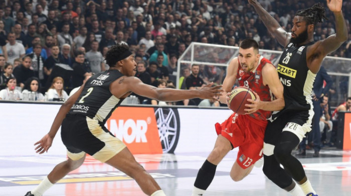 (KRAJ) Crvena zvezda - Partizan 91:78: Šampion smanjio na 2:1 u finalu Aba lige