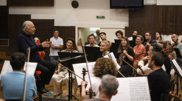Legendarni dirigent Zubin Mehta održao probu sa Beogradskom filharmonijom pred Gala koncert na Kolarcu