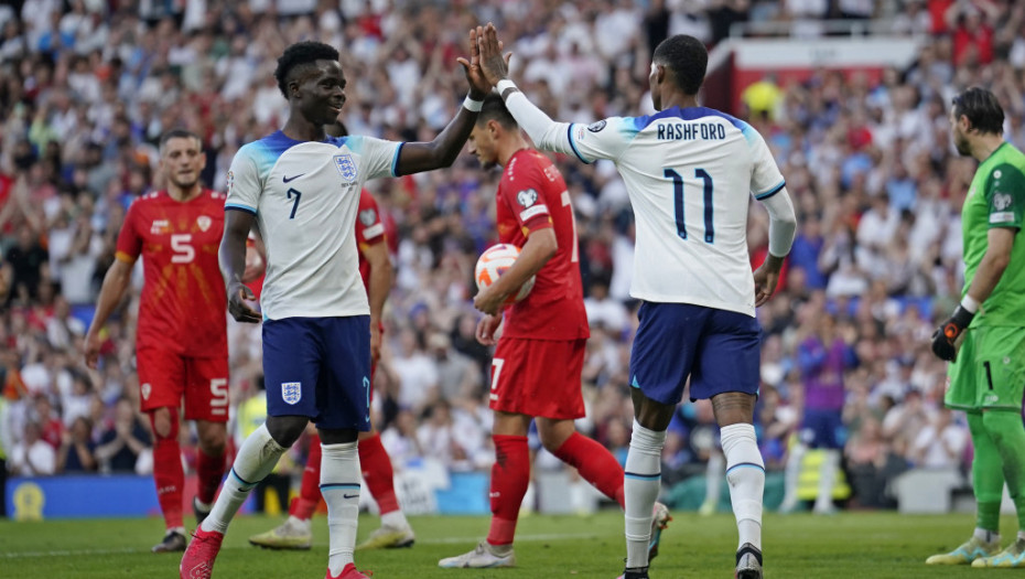 Engleska ubedljiva protiv Severne Makedonije, čak sedam golova "Gordon Albiona"
