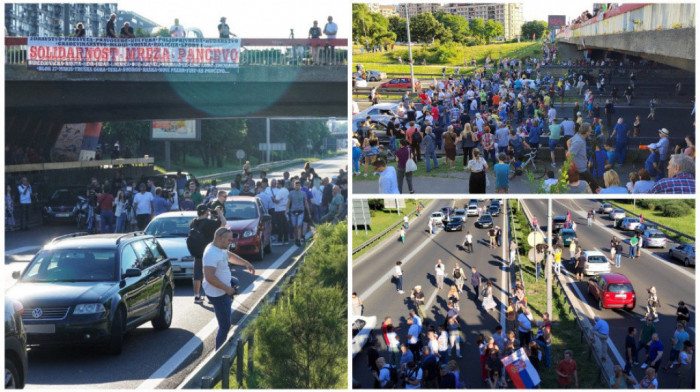 Završena blokada auto-puta kod Sava centra: Opozicija pomerila vozila, saobraćaj krenuo i kod Novog Sada