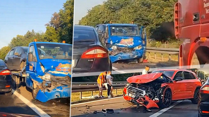 Troje povređenih u lančanom sudaru kod Zmajeve pumpe na auto-putu