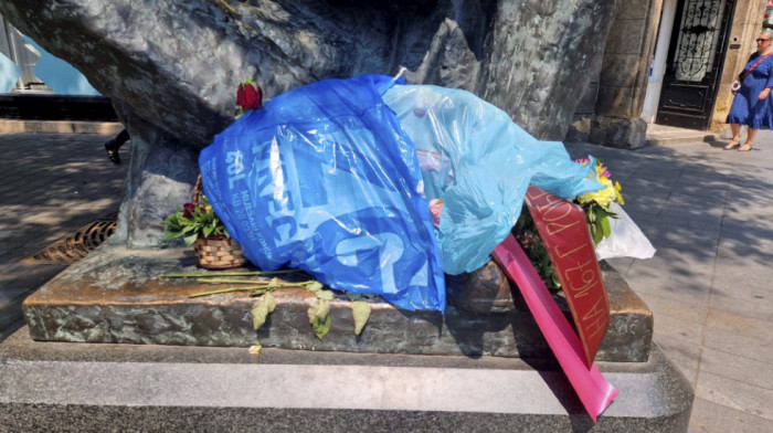Pupovac: Na Teslin spomenik u Zagrebu stavljena kesa za smeće sa vencem
