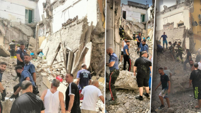 Srušila se trospratnica u blizini Napulja, dve osobe spasene iz ruševina