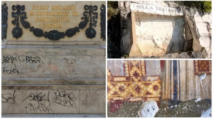 Išaran spomenik knezu Mihailu, žvrljotine na freskama u Žiči: "Ne sećam se da je neko odgovarao za skrnavljenje"