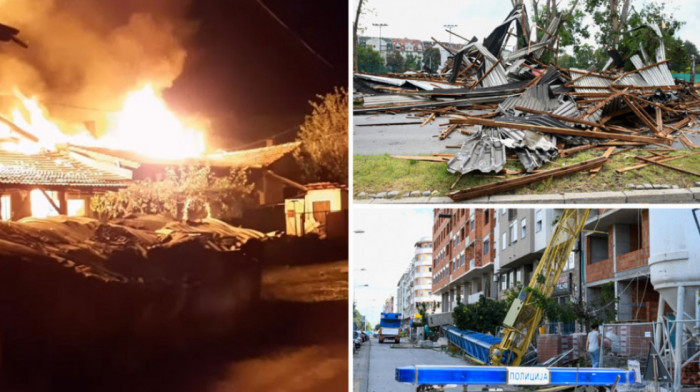 Pao dalekovod, gorele kuće, vetar čupao drveće iz korena: Teške scene posle oluje u Zaječaru, novo upozorenje RHMZ
