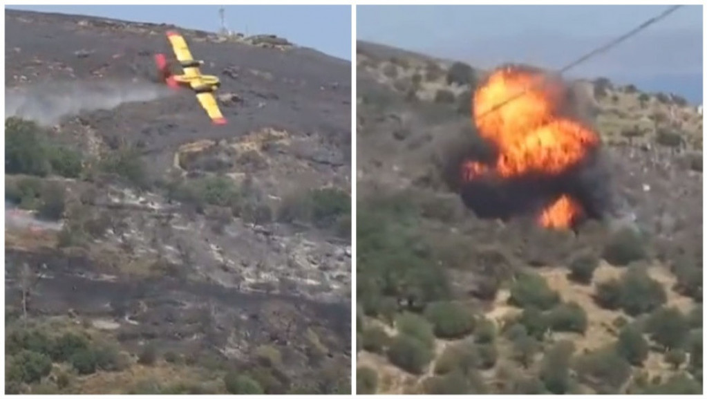 Trodnevna žalost u Grčkoj: Stradala dvojica pilota u rušenju aviona za gašenje požara
