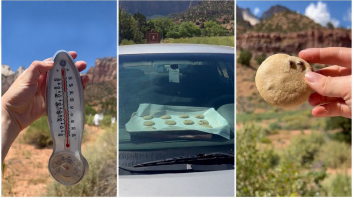 Čuvari nacionalnog parka u Juti ispekli keks u kolima umesto u rerni