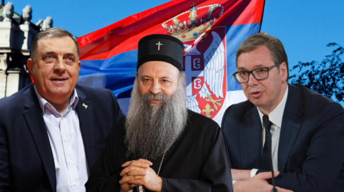 Vučić, Dodik i patrijarh Porfirije razgovarali o najvažnijim nacionalnim pitanjima u manastiru Osovica