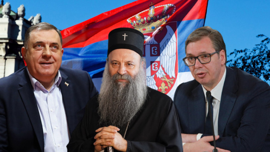 Vučić, Dodik i patrijarh Porfirije razgovarali o najvažnijim nacionalnim pitanjima u manastiru Osovica