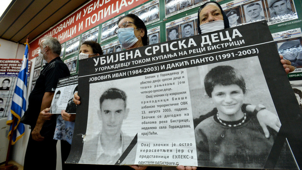 Petković: Dve decenije tugovanja i bola za ubijenom srpskom decom