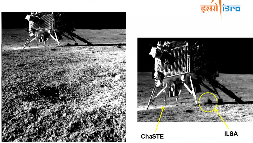 Indijski lunarni rover poslao prve fotografije lendera "Vikram" na površini Meseca